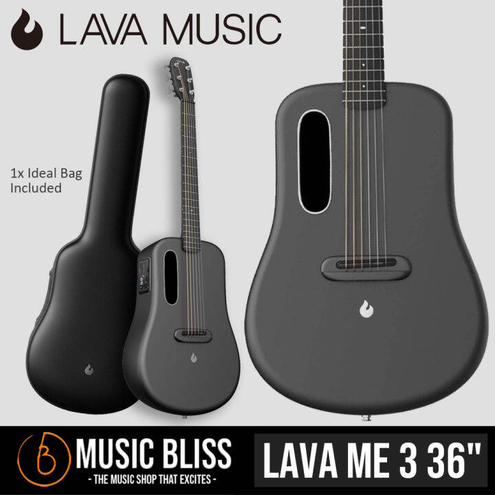Lava Me 3 36″ Carbon Fiber Smart Guitar with Ideal Bag Pink / Gray / Red / Blue / Gold / White