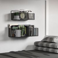 High-end MUJI Dormitory good things must-have wall racks free of punching bathroom storage bedside female dormitory hanging bedside hanging basket