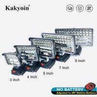 3/4/5/7/8 Inch Portable LED Lights Car LED Working Lights Flashlights Electric Torch Spotlight For 18V Makita Battery