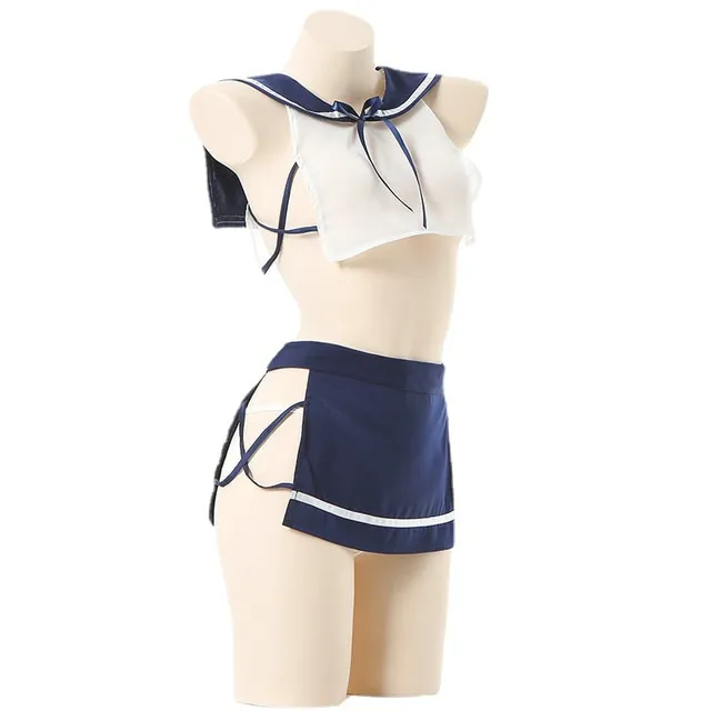 Women Girls Anime Cosplay Costume Japanese Schoolgirl Uniform Cheer Leading Roleplay Uniforme