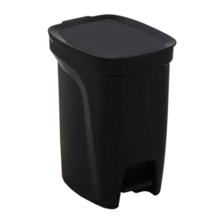 Tramontina 10L Plastic Trash Bin with Pedal Dark Grey Lazada Singapore