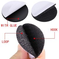 10Pairs/lot Strong Self Adhesive Hook and Loop Fastener Tape Nylon Dots Stickers Adhesive Fastener Hook Loop with Glue for DIY