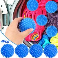 1/2/4pcs Laundry Dryer Ball Reusable Washing Machine Drying Fabric Softener Ball for Clothes Anti-Winding Cleaning Laundry Ball Washer Dryer Parts  Ac