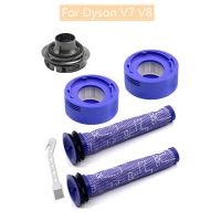 6Pcs For Dyson V7 V8 Vacuum Cleaner Essory Main Engine Motor Rear Cover Front Rear Filter Small Brush