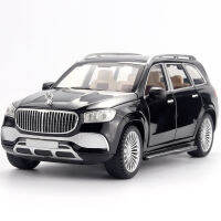 (บรรจุกล่อง) รถเมอร์เซเดส-เบนซ์ Maybach Gls600อัลลอยรุ่นล้อหน้าพร้อมเสียงพวงมาลัยและแสงของเล่นเด็ก