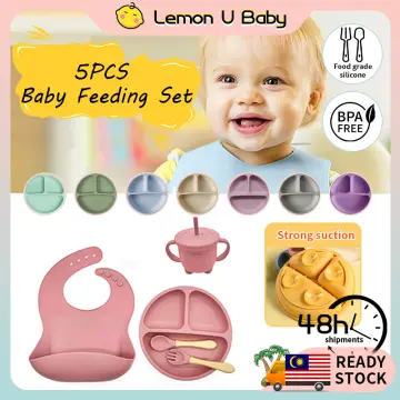 Baby Silicone Feeding Set - Bear 5pcs