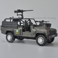 โมเดลทหารจําลอง ขนาดเล็ก สเกล 1:32 Land Rover Defender Army Tactical Vehicle ของเล่นสําหรับเด็ก