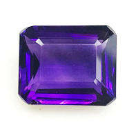 อเมทิสต์ 4.75 กะรัต 11.8x9.8x5.4มม. ทรงแปดเหลี่ยม หินธรรมชาติ 100% ไม่เผา, Amethyst 4.75 cts, 11.8x9.8x5.4mm octagon shape 100% natural gemstone, Unheated