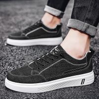 Men Canvas Shoes 2023 Spring Black Outdoor Flats Casual Mens Shoe Sneakers Anti-Slip Summer Fashion Loafers ​Zapatillas Hombre