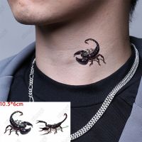 Scorpion 3D Temporary Tattoo Sticker Snake Realistic Insect Black Shoulder Arm Leg Wrist Men Women Children Glitter Kid Body Art