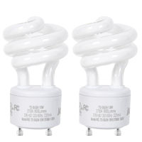 JACKYLED UL-Listed GU24 CFL Light Bulbs, T3 13W 2700K GU24 Base Compact Flourescent Bulbs, Energy Efficient 900lm Spiral Bulb