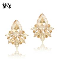 VEYO Crystal Stud Earrings For Woman Elegant Earrings Fashion Jewelry brincos Pendientes