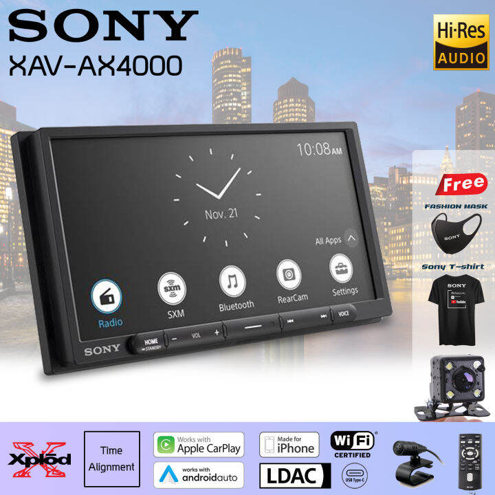 วิทยุติดรถยนต์-วิทยุ-2-din-ติดรถยนต์-sony-รุ่นxav-ax4000-รุ่นใหม่new-model2022-จอ6-95-เครื่องเสียงรถยนต์เสียงดีมาก