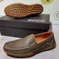 Original Ecco mens outdoors casual sports Running shoes sneakers Slip-On leather AY90601