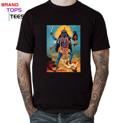 Hindu Goddess Kali Trampling Shiva T Shirt Men Hinduism Tee Shirt India God Kali T-Shirts Shiva Goddess Tshirt