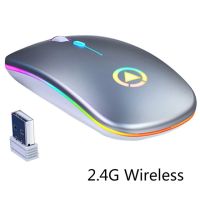 【Best-Selling】 เมาส์บลูทูธเงียบ Mause 2.4G เมาส์ไร้สาย Ergonomic RGB เมาส์ขนาดเล็กเมาส์ออปติคัล USB สำหรับ PC แล็ปท็อป