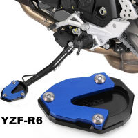 For YAMAHA R6 2021 2022 YZF-R6 YZFR6 2020 2017 2018 2019 Motorcycle CNC Kickstand Enlarge Plate Foot Side Stand Extension Pad