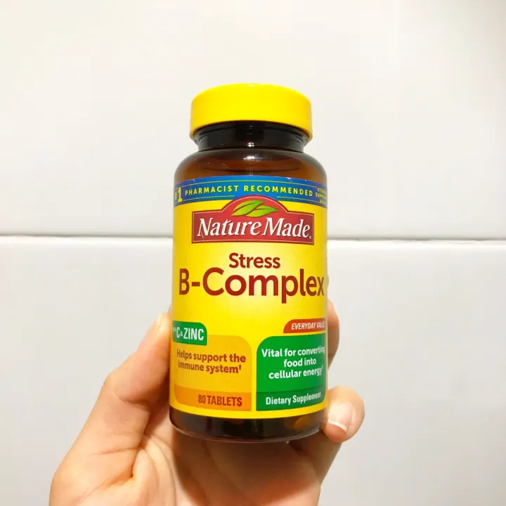 วิตามินบีรวม Nature Made Stress B Complex with Vitamin C and Zinc
