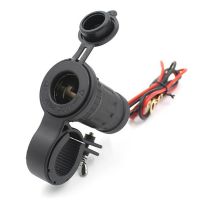 ♘ 12V 24V Car Charger Motorcycle faucet High-power Cigarette Lighter Socket GPS Power Source Waterproof Seat