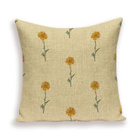 Morocco Flower Cushion Cover Farmhouse Decor Cushions Case Colorful Plant Home Decoration Print  Pillow Covers Car Pillow Cases