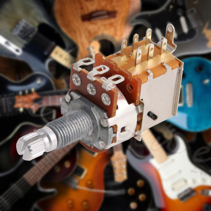 a500k-potentiometer-push-pull-switch-splined-dpdt-pot-shaft18mm-electric-guitar-tone-volume-parts-guitar-parts-amp-accessories