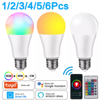 1518W WiFi Smart Light Bulb Alexa E27 RGB+White LED Lamp Dimmable Magic Bulb with Smart Life APP,Voice Control for Home