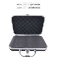 Portable Plastic Aluminum Alloy ToolBox Suitcase Impact Resistant Safety Instrument Case Storage Box With Sponge Lining