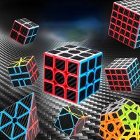 2X2/3X3/4X4/5X5 Carbon Fiber Rubik 39;s Cube Educational Four Shaped Pyramid Smooth Suit Competition Complete Set of Beginners