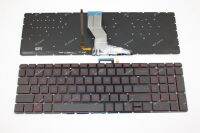 New US English Keyboard For HP Omen 15-AX000 15-ax001la 15-ax002la 15-ax201la 15-ax202la 15-ax204la Red backlit No Frame