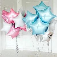 18inch Star Foil Balloon Wedding Decorations Kids Silver Gold Star Balloon Birthday Balloons Baby Shower Wedding Party Supplies Artificial Flowers  Pl