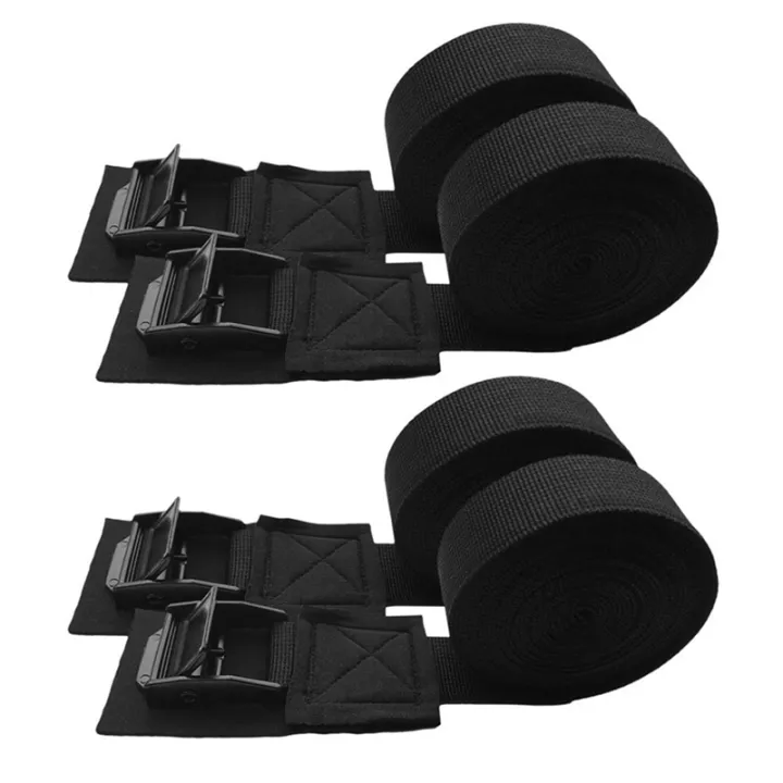 4Pcs Outdoor Lashing Tie Strap Surfboard Kayak Roof Rack Cam Buckle
