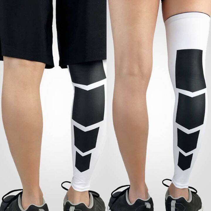 2-pcs-compression-leg-sleeve-outdoor-football-strech-knees