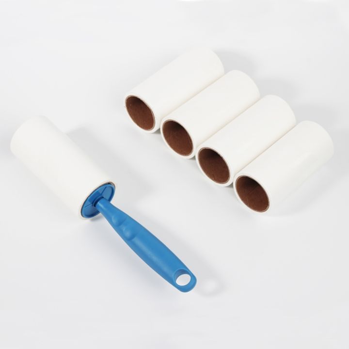 5pcs-sticky-paper-roller-super-sticky-clothes-lint-rolling-remover-sofa-curtain-fabric-pet-hair-dust-fuzz-removal-roller