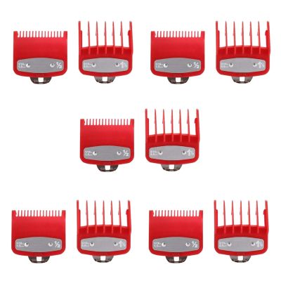 5X for Wahl Hair Clipper Guide Comb Set Standard Guards Attached Trimmer Style Parts