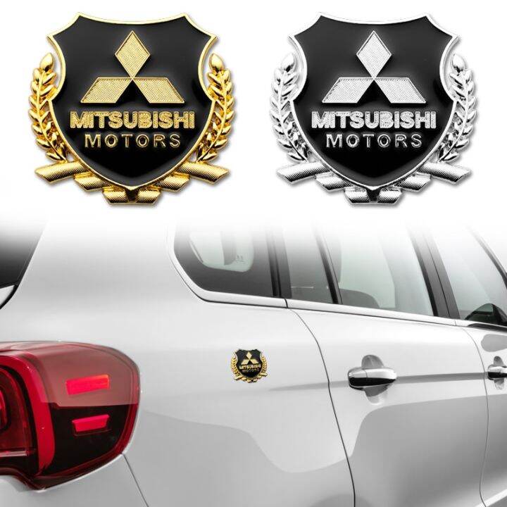 Xuming 2pcs Metal Car Side Window Sticker Emblem Badge Decals For