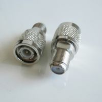 F To TNC Cable Connector Socket F Female to TNC Male Plug F - TNC Nickel Plated Brass Straight Coaxial RF Adapters