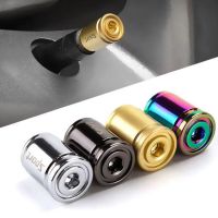 1 Set Anti-theft Metal Tire Valve Caps for Car Motorcycle Bike Safety Auto Valve Stem Covers with Allen Wrench Car-Styling Parts