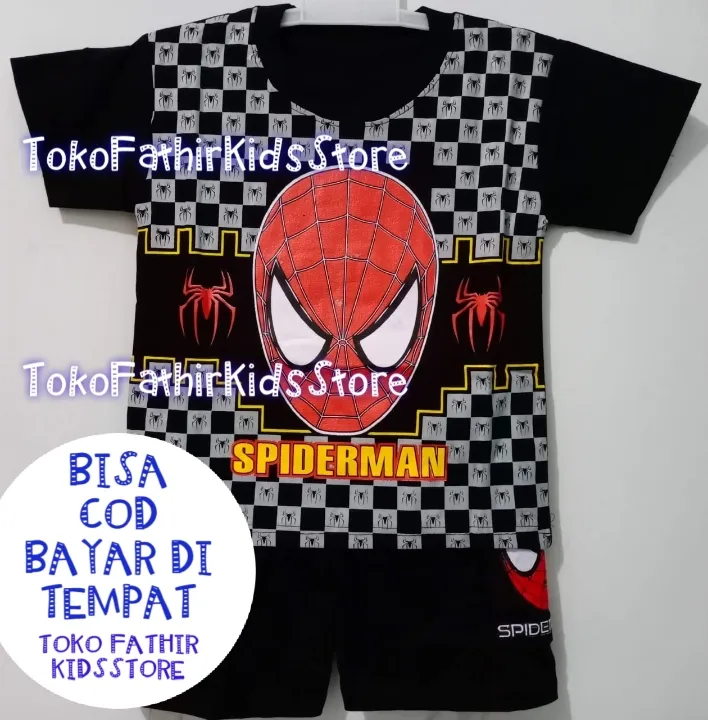 SETELAN BAJU ANAK KOTAK-KOTAK CATUR GAMBAR SPIDERMAN TERBARU ATASAN HARIAN  ANAK LAKI-LAKI MURAH CARI BERKAH | Lazada Indonesia