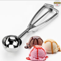 Ice Cream Scoop Kitchen Tools 3 Size Stainless Steel Spring Handle Mash Potato Watermelon Ball Scooper Home Kitchen Accessories