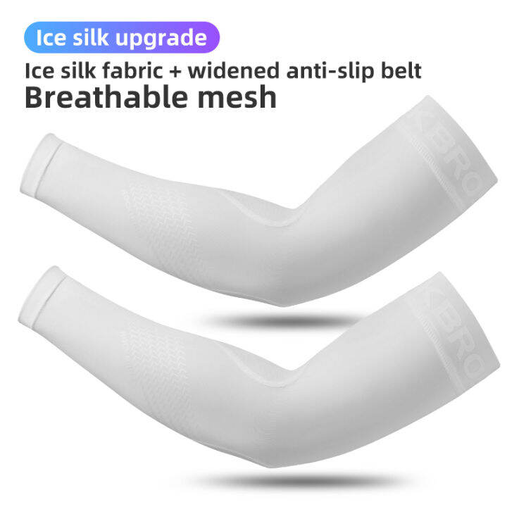 ROCKBROS Ice Silk Fishing Long Arm Sleeves Men Women Summer Outdoor UV Protection Sleeves Riding