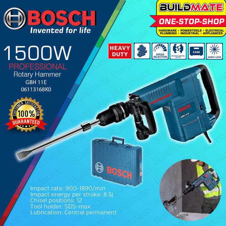 BOSCH Professional 1500W Demolition Hammer with Case GSH 11 E