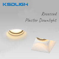 Frameless Embedded Gypsum Light ห้องนั่งเล่นเอียงในร่ม LED Downlight โคมไฟเพดานสปอตไลท์สําหรับการศึกษาห้องนอนไม่มีแสงหลัก