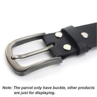 1x 40mm Solid Brushed Metal Belt Buckles Men Women Fashion Single Pin Buckles  For 37mm-39mm Belt Leather Craft Jeans Accessory Belts