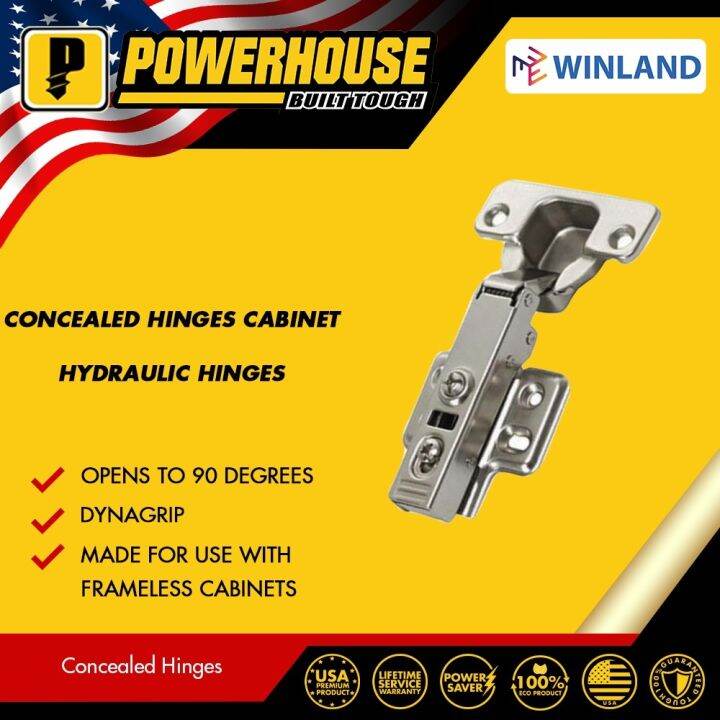 POWERHOUSE by Winland Concealed Hinges / Hydraulic