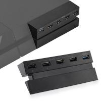 อะแดปเตอร์ขยายตัวแยกตัวควบคุมความเร็วสูง3.0 USB PS4ฮับ USB สำหรับมีอินดิเคเตอร์ LED พอร์ต USB 5พอร์ต