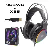 หูฟังเกมมิ่ง  NUBWO X85 เสียง 7.1 VIRTUAL SURROUND SOUND หูฟังคอม หูฟัง RGB ประกันศูนย์ 2 ปี