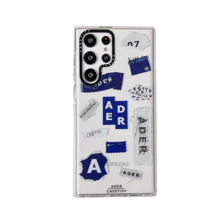 casetify-ader-sticker-labels-เคสโทรศัพท์มือถือแบบนิ่ม-tpu-ใส-กันกระแทก-ลายชื่อสติกเกอร์-แฟชั่น-สําหรับ-samsung-galaxy-s23-ultra-plus-s22-ultra-s20-s21-ultra-plus-s20
