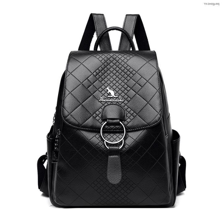 handbag-branded-2022-กระเป๋าสะพายหลังผู้หญิงกระเป๋าสไตล์เกาหลีแฟชั่นอินเทรนด์ขนาดใหญ่และเล็กลายเพชรลายสก๊อตนักเรียนหญิงกระเป๋านักเรียนกระเป๋าเดินท