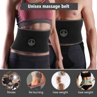 ZZOOI EMS Smart Waist Belt  6 Modes 19 Blocks Fitness Equipment Muscle Massage Belt Training Strength Electric Abdominal Trainer USB Massage Chairs &amp; Massager