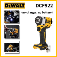 DCF922 DeWalt ประแจผลกระทบขนาดกะทัดรัด20V แบบไม่มีแปรงถ่าน (1/2นิ้วเครื่องมือเปล่า) (ไม่มีที่ชาร์จไม่มีแบตเตอรี่)